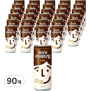 레쓰비 카페타임 라떼, 90개, 240ml