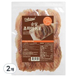 해맑은푸드 조미 순살 아귀포 대 300g, 2개