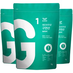 레인보우샵 구연산 베이직, 1kg, 3개