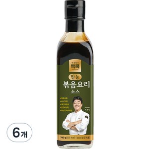 백쿡 백종원 만능 볶음요리 소스, 6개, 340g