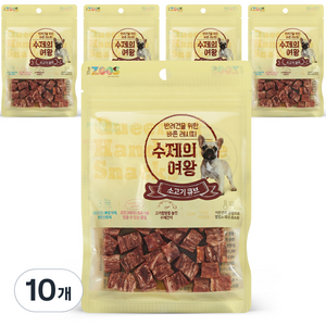 수제의여왕 강아지 육포 간식, 소고기, 70g, 10개