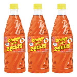 오쉐프 오렌지시럽, 1kg, 3개