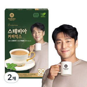 맥널티커피 스테비아 커피믹스, 9.5g, 30개입, 2개