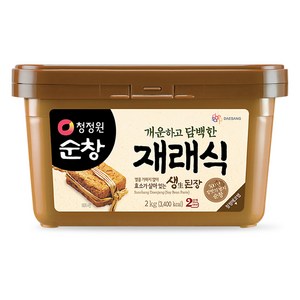 청정원순창 재래식 생된장, 2kg, 1개