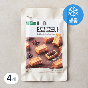 모노키친 미니미 단팥 골드바 (냉동), 280g, 4개