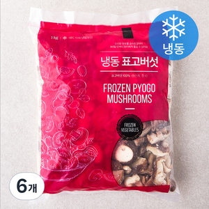 표고버섯 슬라이스 (냉동), 1kg, 6개