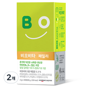 비오비타 패밀리 유산균, 60g, 2개