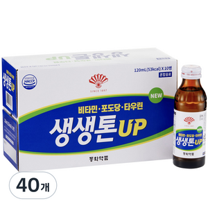 생생톤UP 에너지 음료, 120ml, 40개