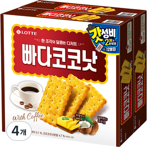 롯데제과 빠다코코낫, 300g, 4개