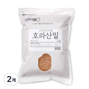 바른곡물 호라산밀 캐나다, 2kg, 2개