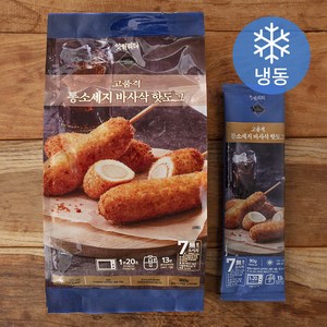 잇퀄리티 고품격 통소세지 바사삭 핫도그 (냉동), 90g, 4개