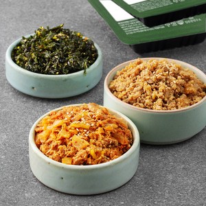 집반찬연구소 주먹밥 한돈 100g + 참치김치 100g + 맛더하기 김자반 20g, 1세트