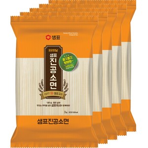 샘표국시 오리지날 진공소면, 3kg, 5개