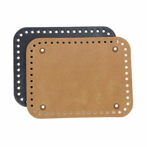 퀼트여왕 소꼬발 직사각형 인조가죽 가방 바닥 13 x 10 cm, 베이지, 1개