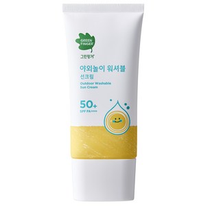 그린핑거 야외놀이 워셔블 선크림 SPF50+ PA++++, 80ml, 1개