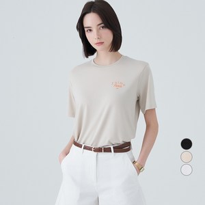 ELLE PARIS 여성용 찰랑 레이온 Jaime 반팔 티셔츠