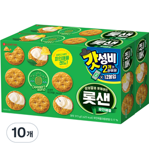 롯데웰푸드 롯샌 파인애플, 10개, 315g