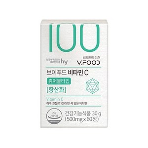 브이푸드 비타민C 100 500mg, 60정, 1개