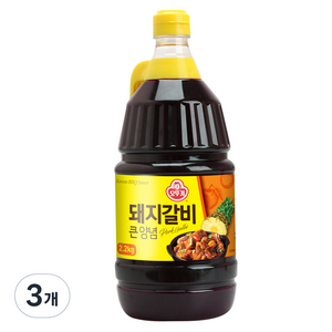 오뚜기 돼지갈비 큰 양념, 2.2kg, 3개