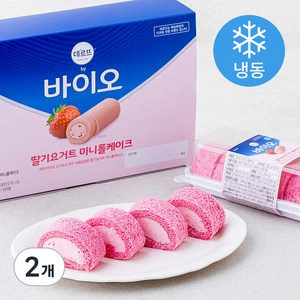 데르뜨 매일 바이오 딸기요거트 미니 롤케이크 3개입 (냉동), 2개, 330g