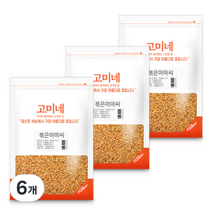 고미네 볶은아마씨, 500g, 6개