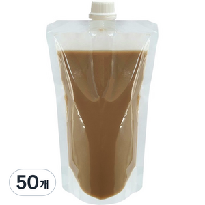 생활을그리다 음료 투명 스파우트 파우치 400ml, 1개, 50개