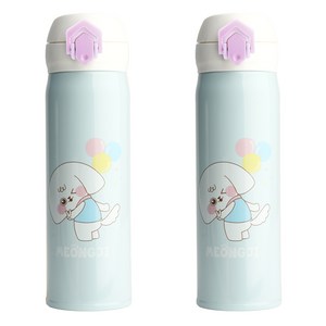 상상앤드 풍냥 멍지 텀블러, 블루, 500ml, 2개