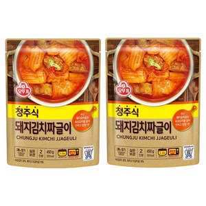오뚜기 청주식 돼지김치짜글이, 450g, 2개