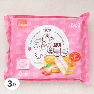 삼립 꼬마 보름달 빵 6개입, 270g, 3개