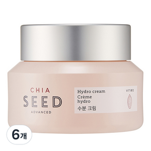 더페이스샵 치아씨드 수분크림, 50ml, 6개