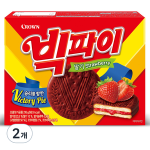 크라운 빅파이 딸기, 216g, 2개