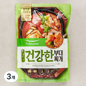 풀무원 반듯한식 건강한 부대찌개 냉장, 460g, 3개