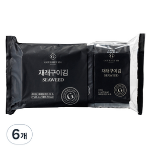 갤러리아 고메이494 재래구이 도시락김 6p, 27g, 6개