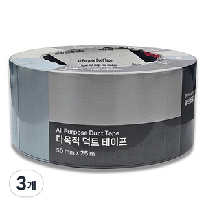 쓰리엠 다목적 덕트 테이프 은색 50mm x 25m, 3개