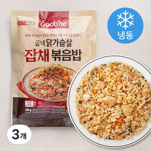 굽네 닭가슴살 잡채볶음밥 (냉동), 200g, 3개