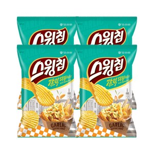 스윙칩 갈릭디핑소스맛, 60g, 4개