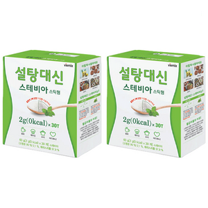 설탕대신 스테비아 스틱형, 60g, 2개