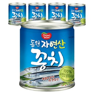 동원 자연산 꽁치 통조림, 230g, 5개