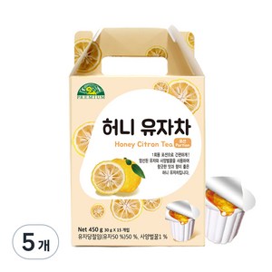 오가닉스토리 허니 유자차, 30g, 15개입, 5개