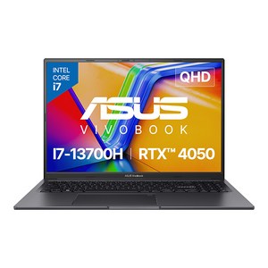 에이수스 2024 비보북 16X 코어i7 지포스 RTX 4050, 인디 블랙, 512GB, 32GB, WIN11 Home, K3605VU-PL381