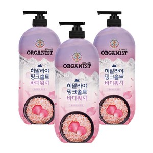 히말라야핑크솔트 바디워시 퓨리파잉 로즈향, 900g, 3개