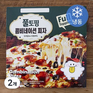 한맥 풀토핑 콤비네이션피자 (냉동), 385g, 2개