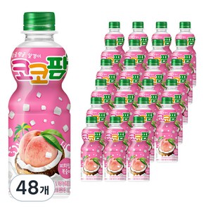 코코팜 피치핑크 복숭아, 300ml, 48개