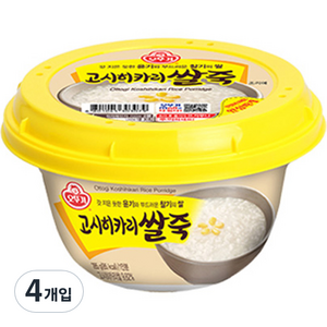 오뚜기 고시히카리 쌀죽, 285g, 4개