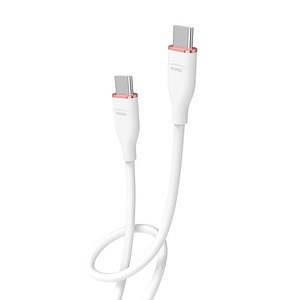 모락 츄잉 60W USB C to C 타입 초고속 충전 케이블, 화이트, 1개