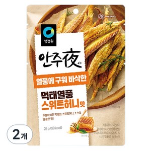 안주야 먹태열풍 스위트허니맛, 25g, 2개