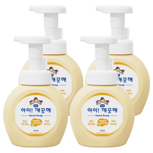 아이깨끗해 항균 폼 핸드솝 순 보송보송 파우더향, 250ml, 4개