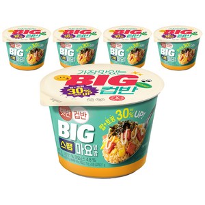 햇반컵반 BIG 스팸마요덮밥, 307g, 5개