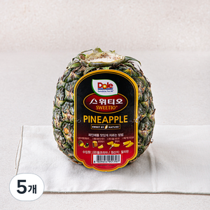 돌 스위티오 실속 파인애플, 700g, 5개