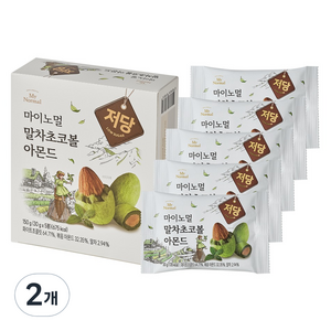 마이노멀 저당 아몬드 말차 초코볼 5p, 150g, 2개